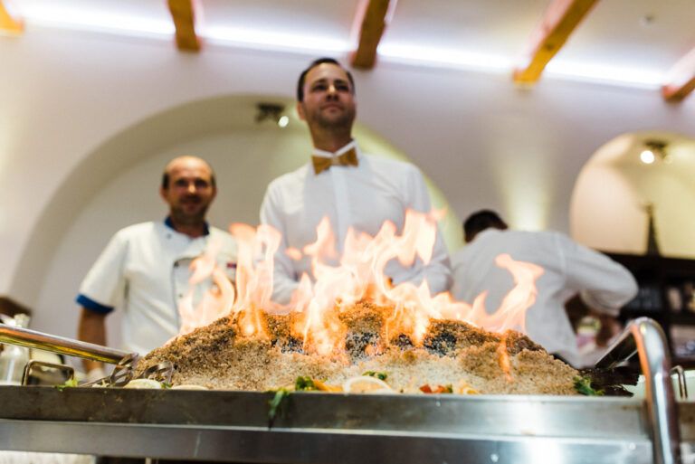 Flambovanie – catering na svadbe a plese v sále Jozef II. Holíč
